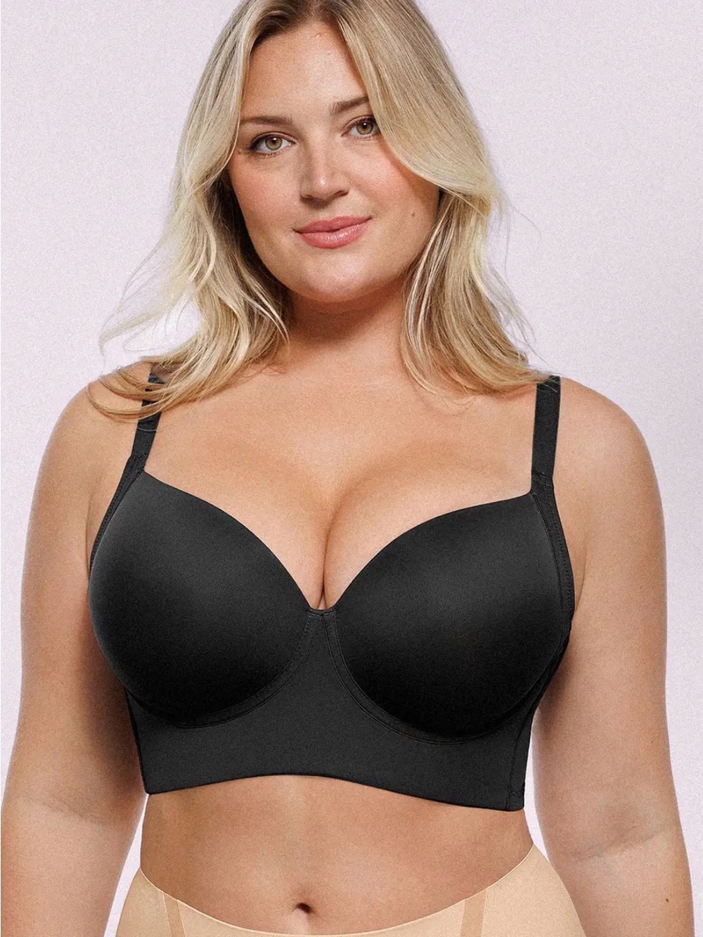 Shapellx Longline Bra 44D  - Black